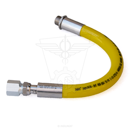 Manguera flexible de gas butano/propano de 1,50 m con conexiones roscadas  20/150 y G1/2